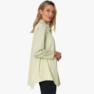 Stella Carakasi Laglenlook Front Prime Time Tunic in Cucumber Size Large